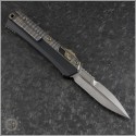 (#184-10C2) Microtech Glykon Bayonet Stonewash Plain - Back