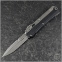(#184-12AP) Microtech Glykon Bayonet Apocalyptic Full Serrated - Front