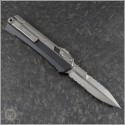 (#184-12) Microtech Glykon Bayonet Stonewash Full Serrated - Back