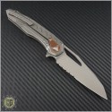 (#196-11AP) Microtech Sigil Apocalyptic w/ Copper Part Serrated - Back