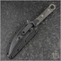 (#200-1DLCCFS) Microtech SBK Fixed Blade DLC Standard CF Handle - Additional View