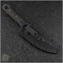 (#200-1DLCCFS) Microtech SBK Fixed Blade DLC Standard CF Handle - Back