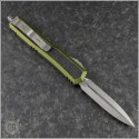 (#206-10ODS) Microtech Knives OD Green Makora D/E Stonewash Plain - Back