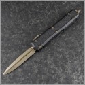 (#206-13S) Microtech Knives Makora D/E Bronzed Plain - Front