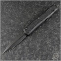 (#206-1DLCTSH) Microtech Knives Makora D/E Shadow DLC Plain - Front
