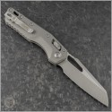 (#210-10APFLNC) Microtech Natural Clear MSI Wharncliffe Ram-Lok Apocalyptic Plain - Back