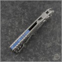 (#210-10MS2) Microtech Titanium MSI Wharncliffe Ram-Lok Stonewash Plain Slabside - Additional View