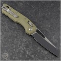 (#210-1FLGTOD) Microtech Fluted OD Green MSI Wharncliffe Ram-Lok Black Plain - Back
