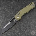 (#210-1FLGTOD) Microtech Fluted OD Green MSI Wharncliffe Ram-Lok Black Plain - Front