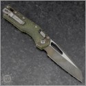 (#210-1FLOBS) Microtech Outbreak Green MSI Wharncliffe Ram-Lok Apocalyptic Plain - Back