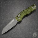 (#210M-10APFROD) Microtech OD Green MSI Mini Ram-Lok Wharncliffe Apocalyptic Plain - Front