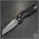 (#210M-10FR) Microtech MSI Mini Ram-Lok Wharncliffe Stonewash Plain - Front