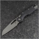 (#210T-10APPMBK) Microtech MSI Wharncliffe Ram-Lok Stonewash Plain - Front