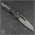 (#210T-11APPMBK) Microtech MSI Wharncliffe Ram-Lok Apocalyptic Part Serrated - Back