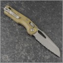 (#210T-12APPMDE) Microtech Dark Earth MSI Wharncliffe Ram-Lok Apocalyptic Fully Serrated - Back
