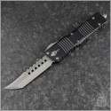 (#219-10S) Microtech Combat Troodon Hellhound Tanto Stonewash Plain - Front