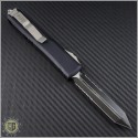(#223-2CC) Microtech Ultratech Black Spartan Contoured Partially Serrated - Back