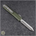 (#223-4OD) Microtech OD Green Spartan Ultratech D/E Satin Plain - Back