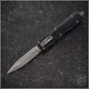 (#225-10) Microtech Knives Dirac D/E Stonewash Plain - Front