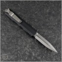 (#225-12) Microtech Knives Dirac D/E Stonewash Full Serrated - Back