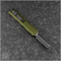 (#225-1OD) Microtech Knives OD Green Dirac D/E Black Plain - Back