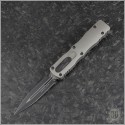 (#225-1TG) Microtech Knives Titanium Gray Dirac D/E Tactical Plain - Front
