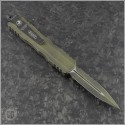 (#225-1WGG) Microtech Knives Weathered Grenade Green Dirac D/E Plain - Back