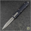 (#227-10) Microtech Knives Dirac Delta D/E Stonewash Plain - Front