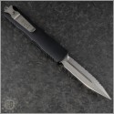 (#227-12) Microtech Knives Dirac Delta D/E Stonewash Fully Serrated - Back