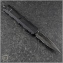 (#227-1DLCTSH) Microtech Knives Shadow Dirac Delta D/E Black Plain - Back