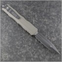 (#227-1NC) Microtech Knives Natural Clear Dirac Delta D/E Black Tactical Plain - Back