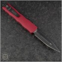 (#227-1RD) Microtech Knives Red Dirac Delta D/E Black Plain - Back