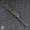 (#230-1OD) Microtech OD Green UTX-85 Spartan Black Plain - Back