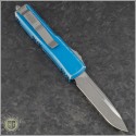 (#231-10DTQ) Microtech Distressed Turquoise UTX-85 S/E Apocalyptic Plain - Back