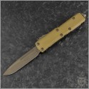 (#231-13APGTTAS) Microtech UTX-85 S/E G-10 Top Bronze Plain - Front