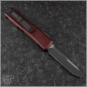 (#231-1MR) Microtech Merlot UTX-85 S/E Black Plain - Back