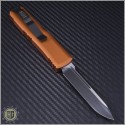 (#231-1OR) Microtech Orange UTX-85 S/E Black Plain - Back