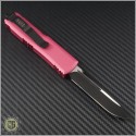(#231-1PK) Microtech Pink UTX-85 S/E Black Plain - Back