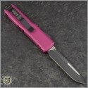 (#231-1PK) Microtech Pink UTX-85 S/E Black Plain - Back