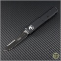 (#231-1T) Microtech UTX-85 S/E Black Tactical Plain - Front