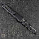(#231-2T) Microtech UTX-85 S/E Black Partially Serrated Tactical - Back