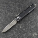 (#231-4) Microtech UTX-85 S/E Satin Plain - Front