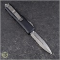 (#232-11) Microtech UTX-85 Stonewash Partially Serrated - Back