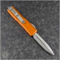 (#232-12OR) Microtech Orange UTX-85 D/E Fully Serrated - Back