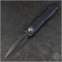 (#232-1DLCT) Microtech UTX-85 D/E DLC Plain - Front