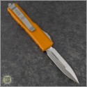 (#232-4OR) Microtech Orange UTX-85 D/E Satin Plain - Back