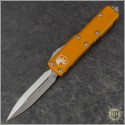 (#232-4OR) Microtech Orange UTX-85 D/E Satin Plain - Front