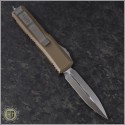 (#232-4TA) Microtech Tan UTX-85 D/E Satin Plain - Back