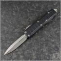 (#232II-4S) Microtech UTX-85 II D/E Stepside Satin Plain - Front