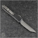 (#233-10DBK) Microtech Distressed Black UTX-85 T/E Apocalyptic Plain - Back